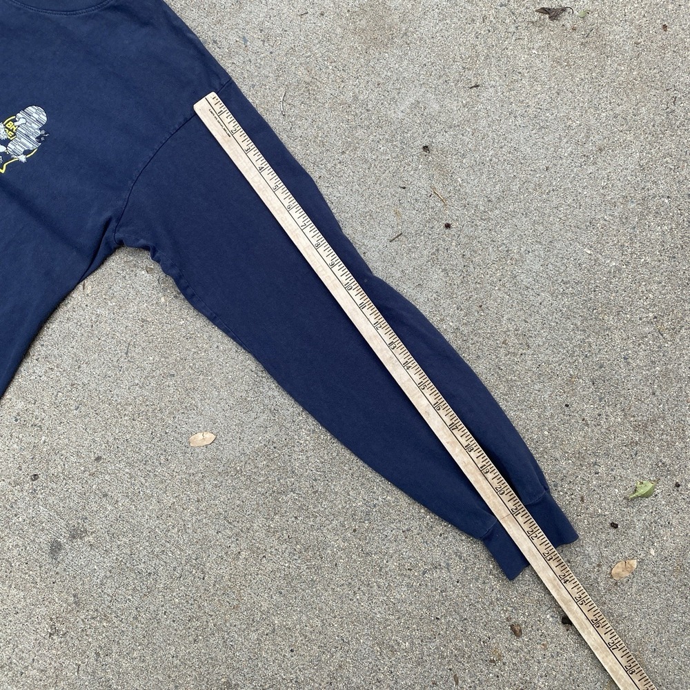 Brain Dead Long Sleeve Tee Shirt Medium Area Navy Blue Rare Graphic - Picture 9 of 10